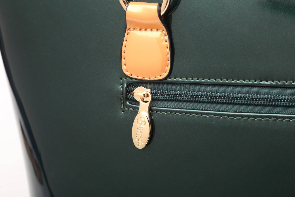 Brangio Italy Midnight Sapphire Tote Bag: Bronze