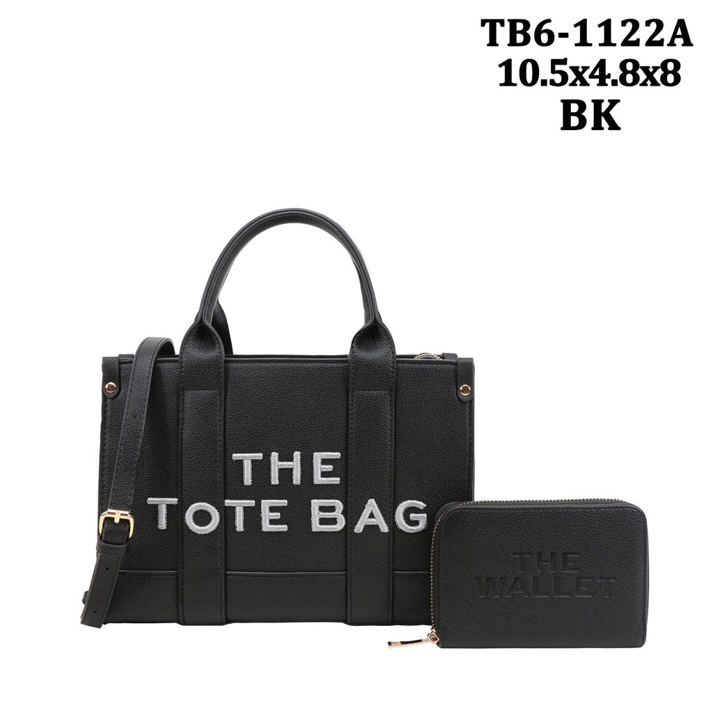 The Tote Bag with Card Hold TB6-1122A: Red