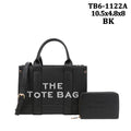 The Tote Bag with Card Hold TB6-1122A: Black