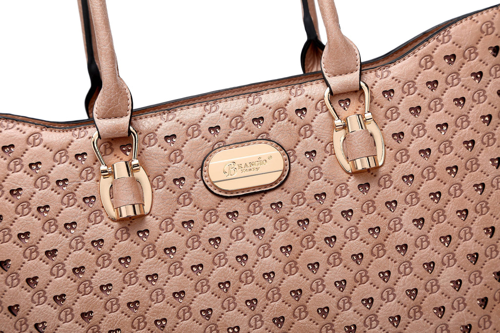 Brangio Elegant Monogram Tote bag: Fiery Red