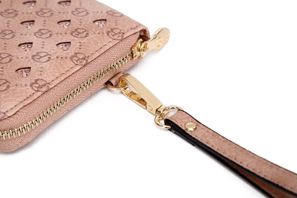 Brangio  Chic Zippered Around Wristlet Wallet: Ocean Blue