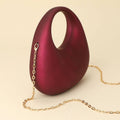 Matte Acrylic Crescent Handbag: Green