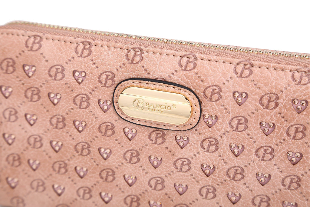 Brangio  Chic Zippered Around Wristlet Wallet: Ocean Blue