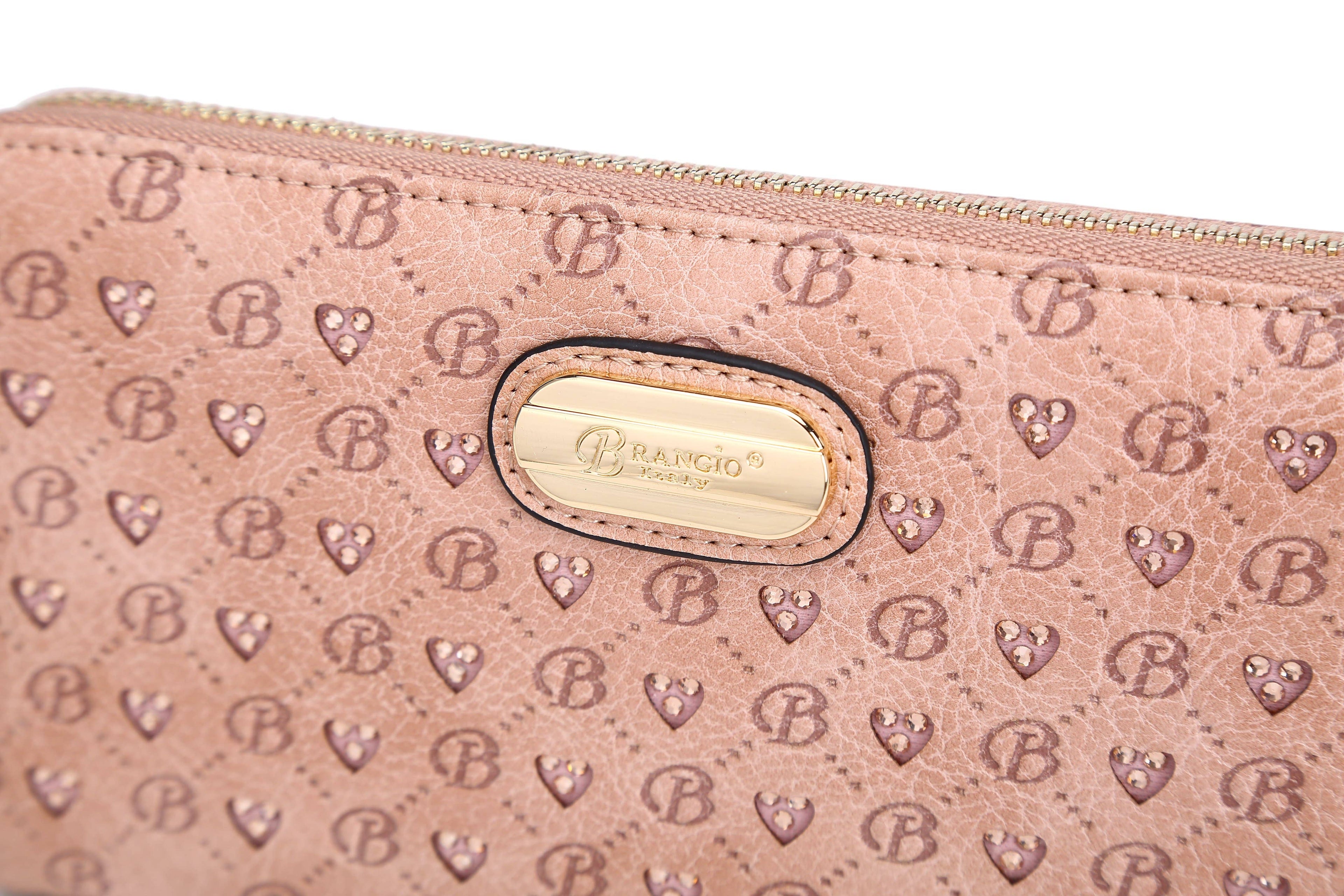 Brangio  Chic Zippered Around Wristlet Wallet: Ocean Blue