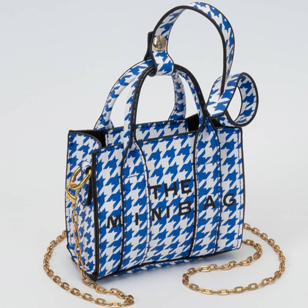 THE MINI BAG Message Pointed Faux Leather Bag Charm / Mini Bag / Crossbody Bag: Beige