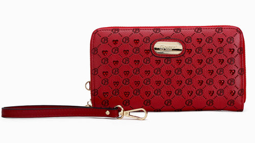 Brangio  Chic Zippered Around Wristlet Wallet: Ocean Blue