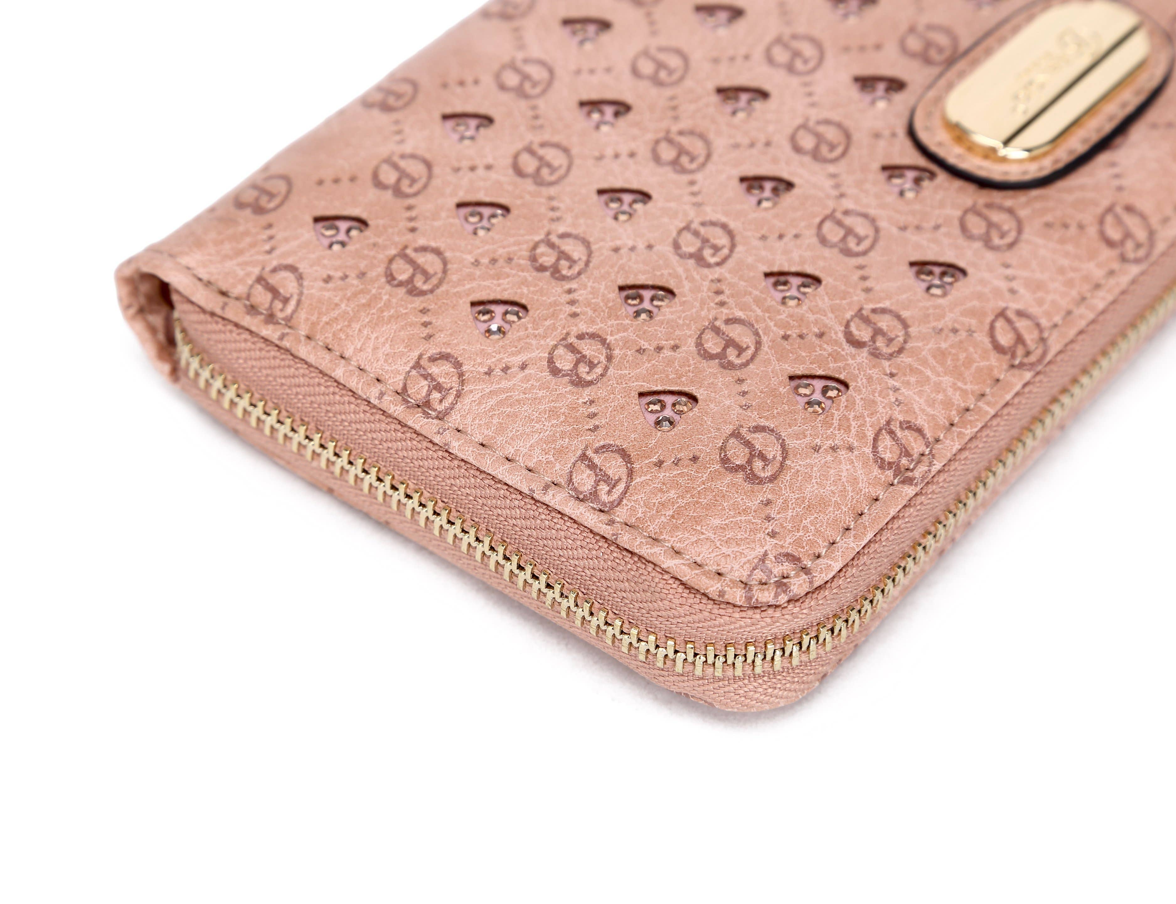 Brangio  Chic Zippered Around Wristlet Wallet: Ocean Blue