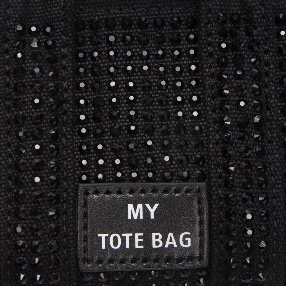 Rhinestone Studded Mini Top Handle Crossbody Bag: Pink