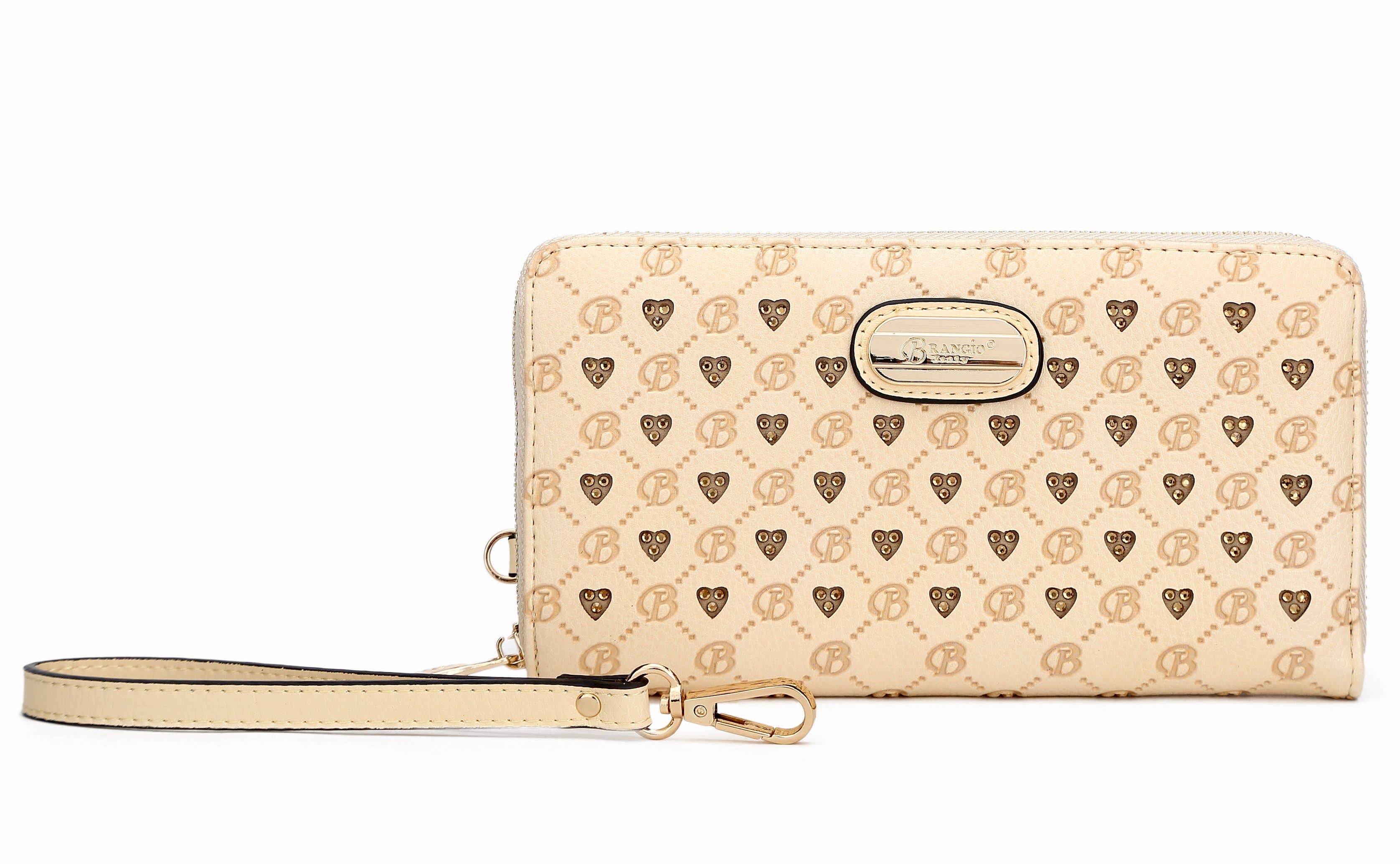 Brangio  Chic Zippered Around Wristlet Wallet: Ocean Blue