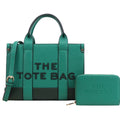 Tote Bag With Wallet green