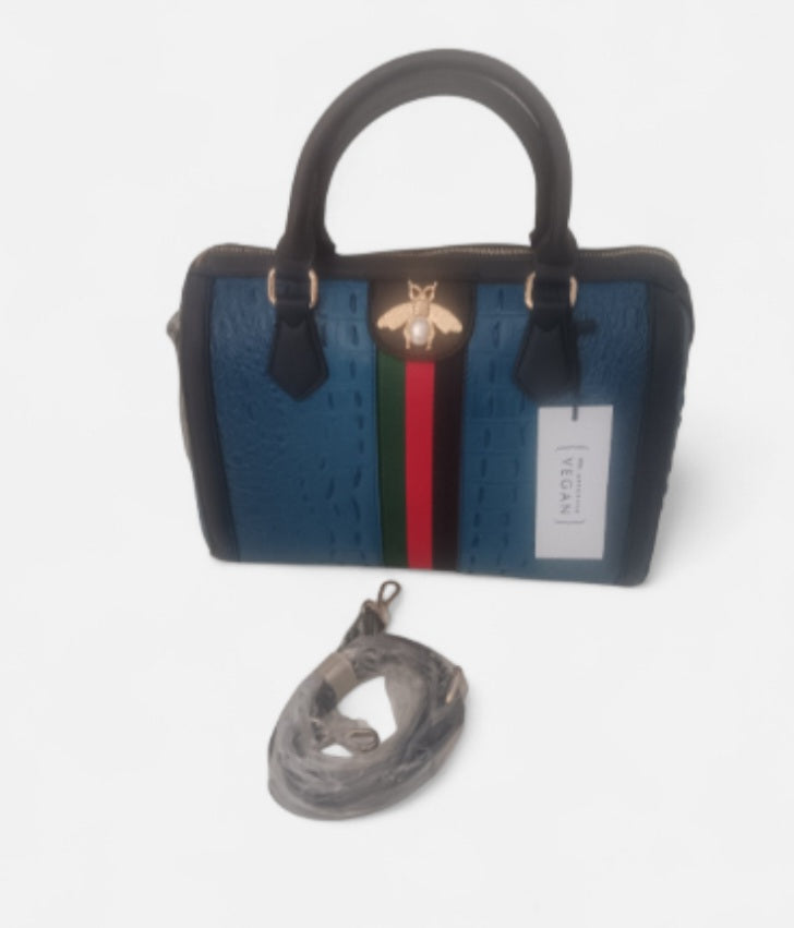 Fashion croco Satchel Bag comes with shoulder Strap