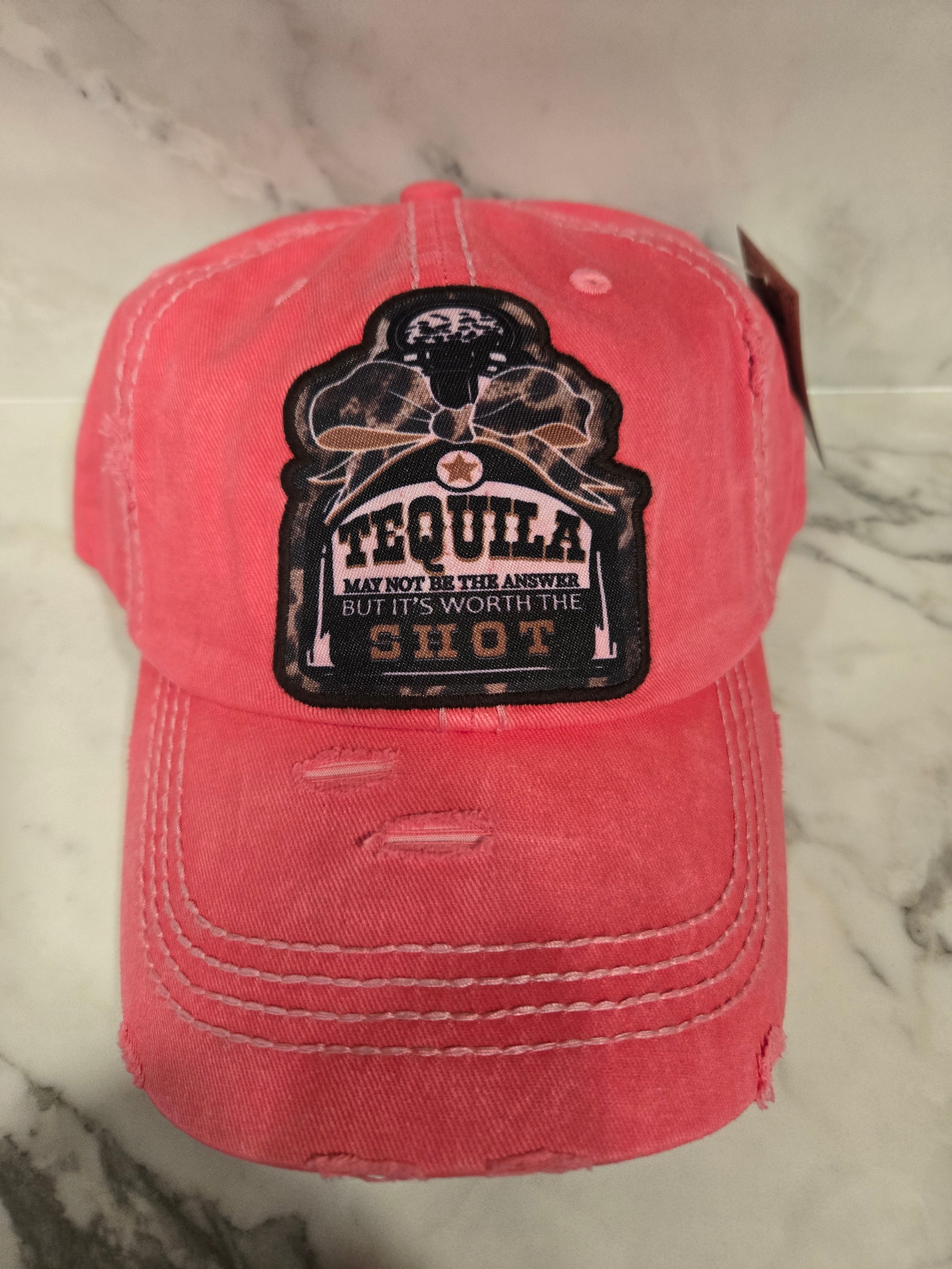 Tequila Shot washed Vintage Ball cap