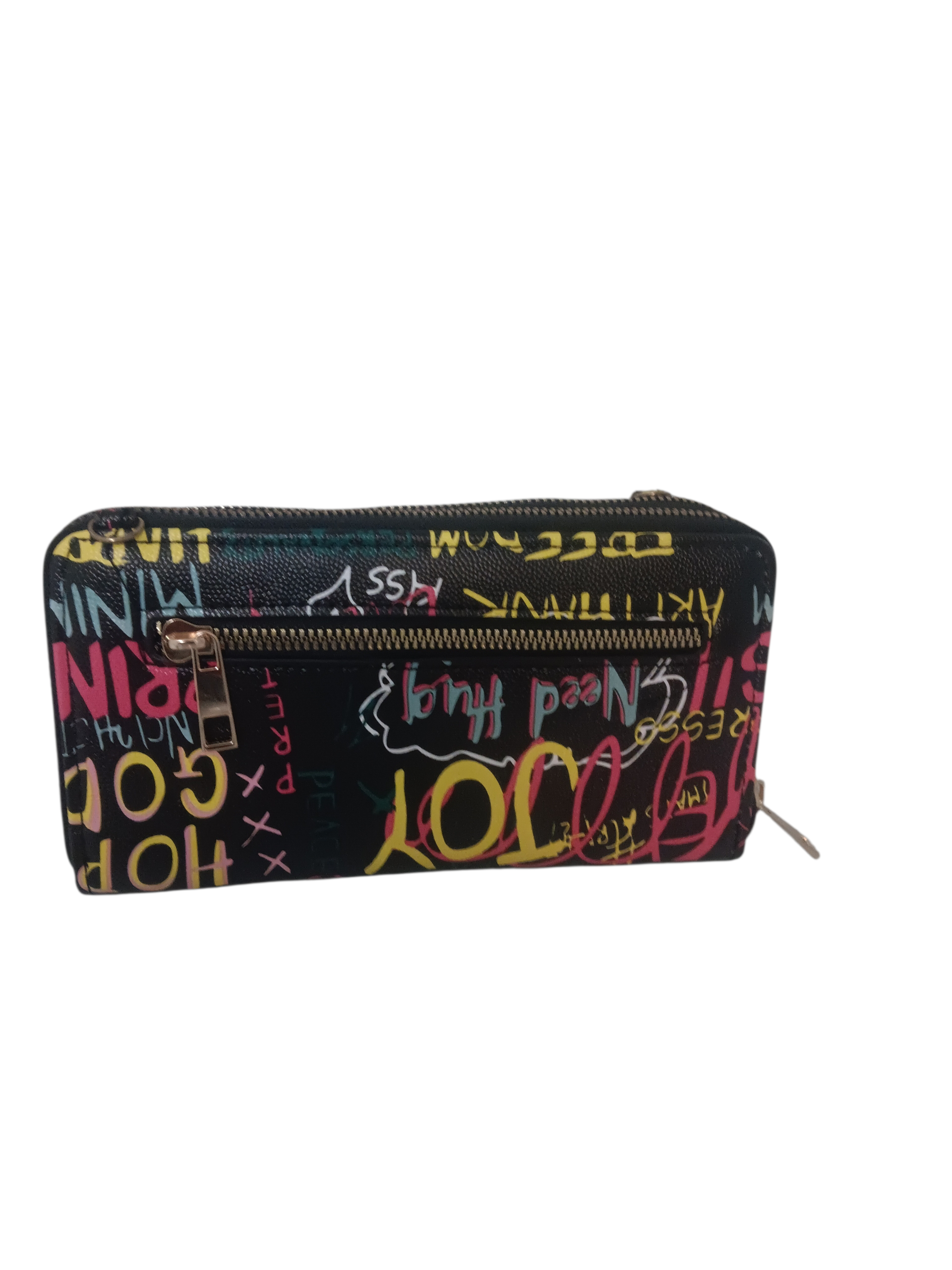 Graffiti wallet cell phone purse