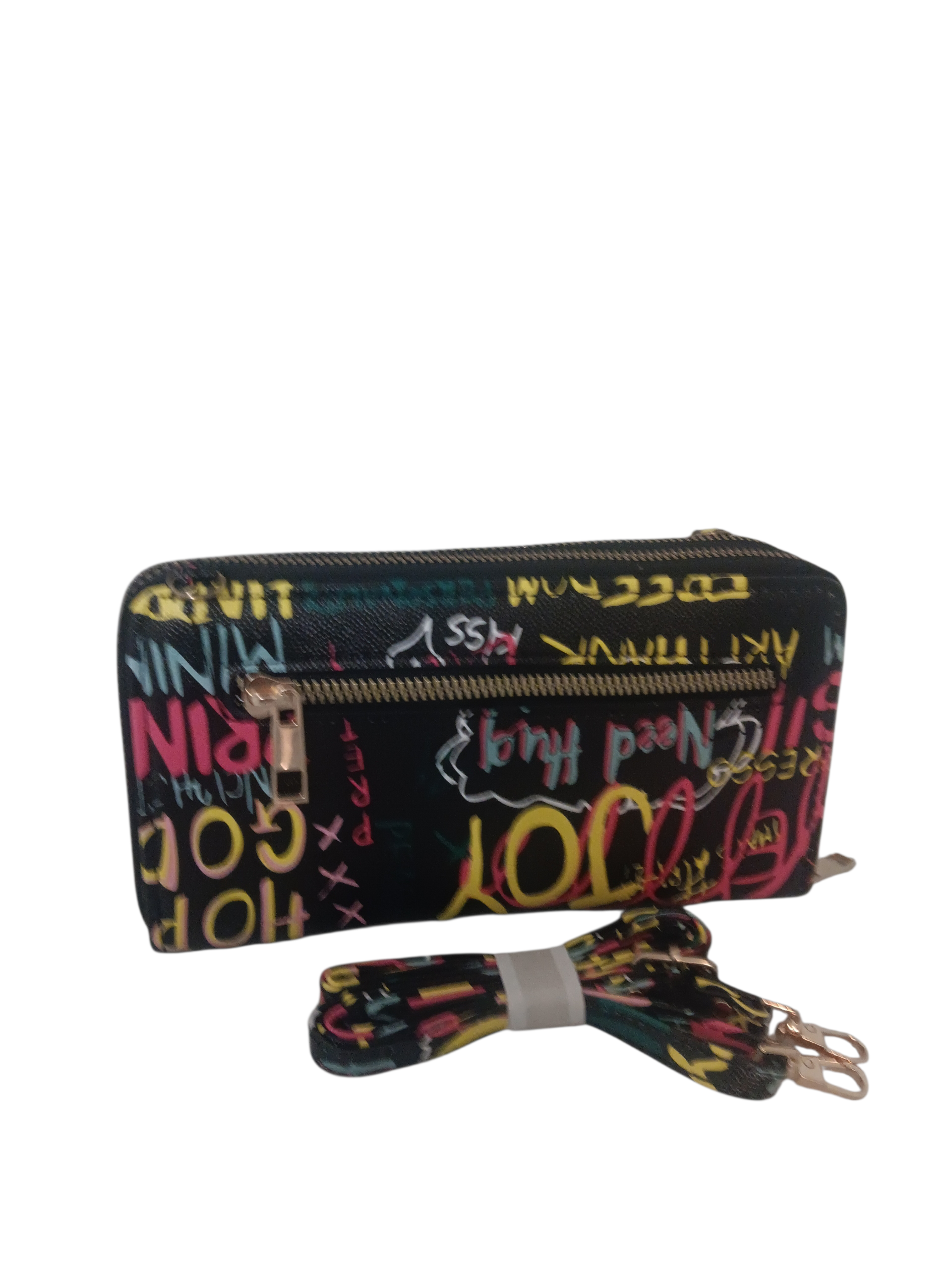 Graffiti wallet cell phone purse