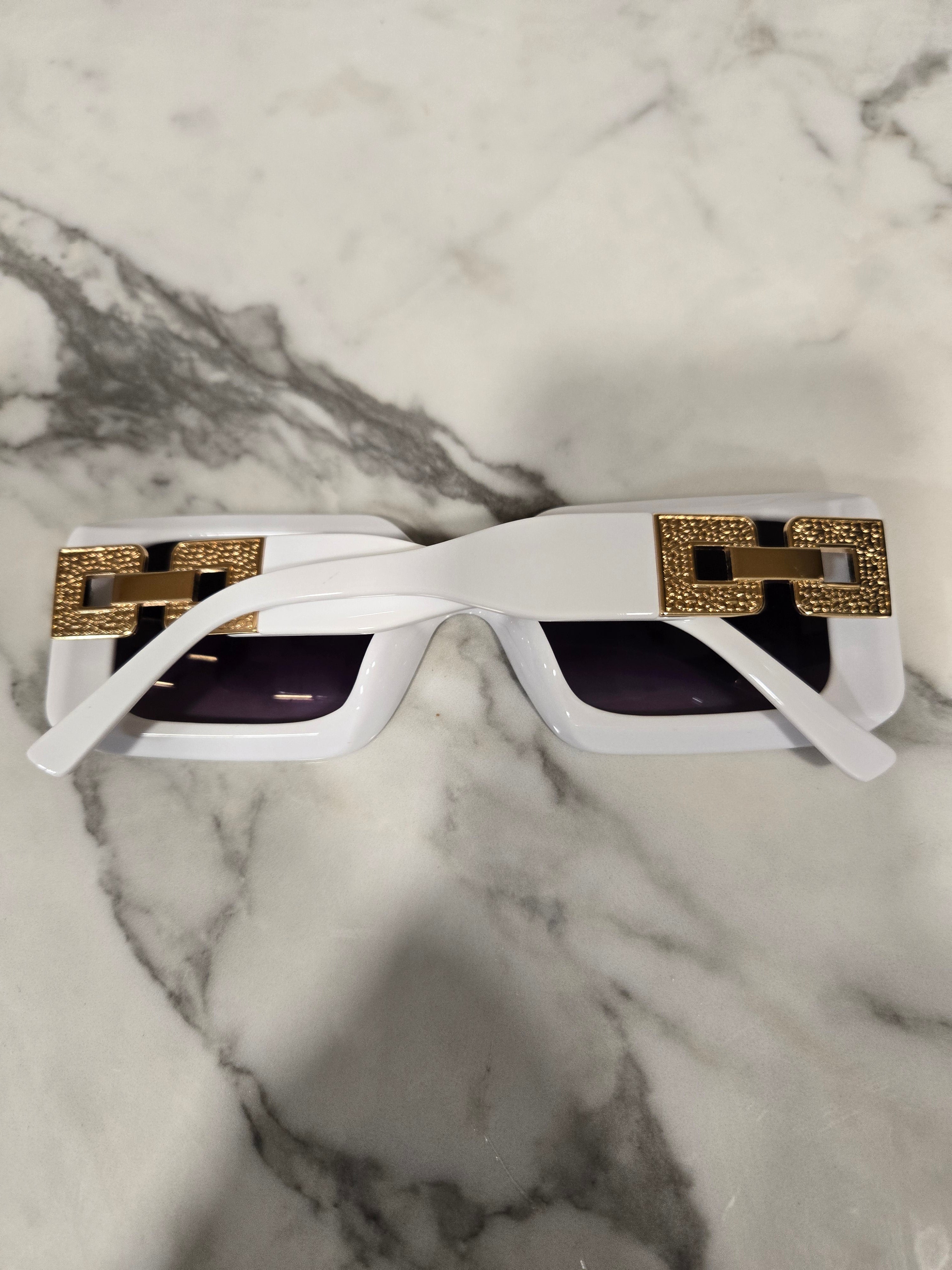 Square Wide Frame Chunky Sunglasses