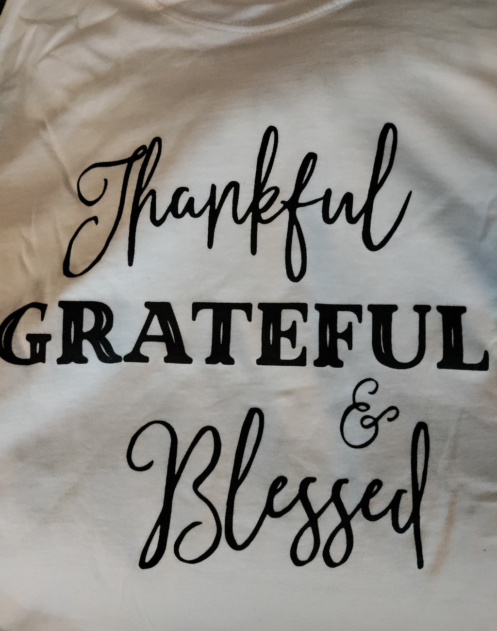 Thankful grateful & blessed Tee