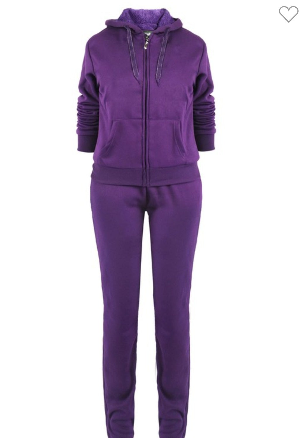 Plus size women sweat suit set