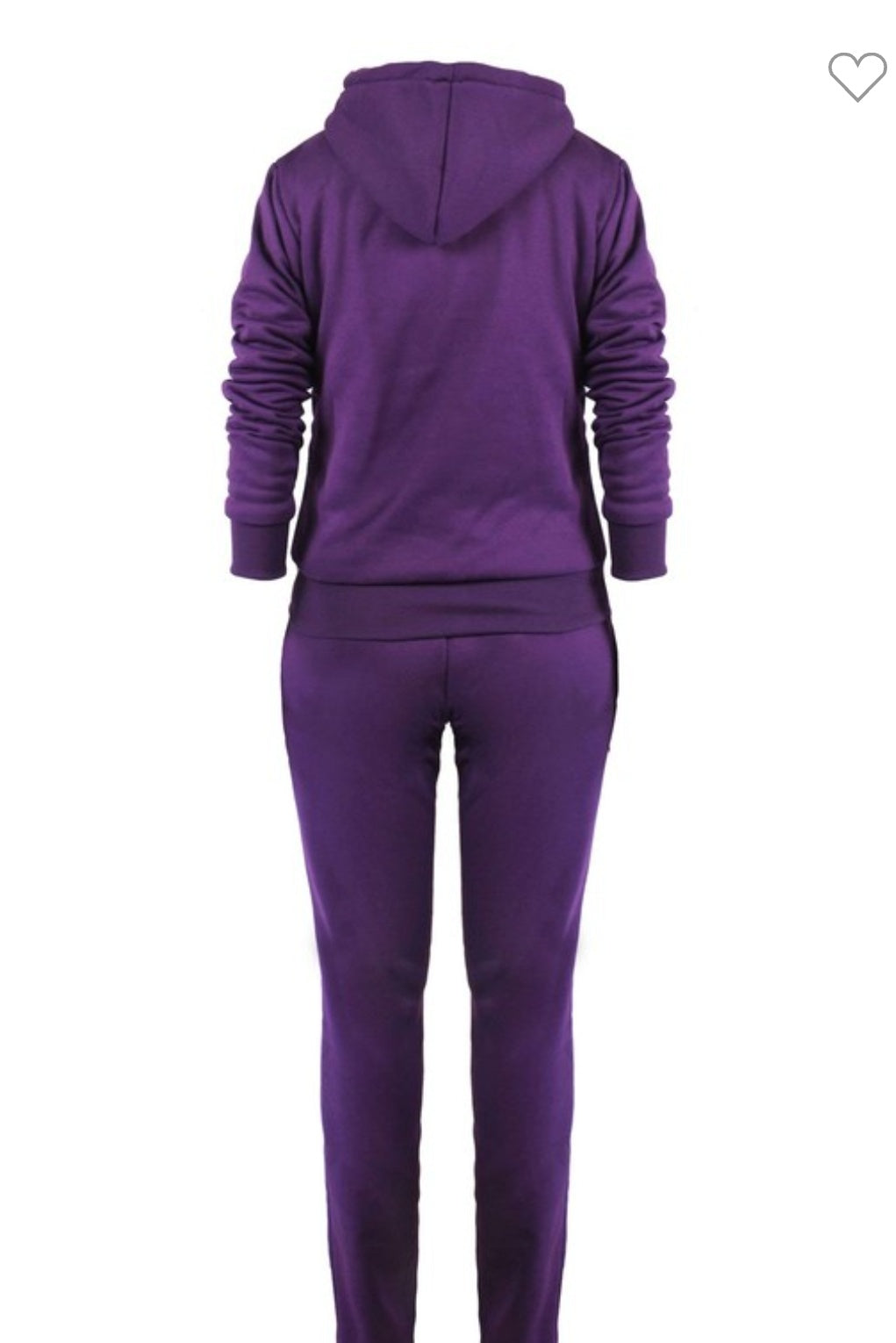 Plus size women sweat suit set