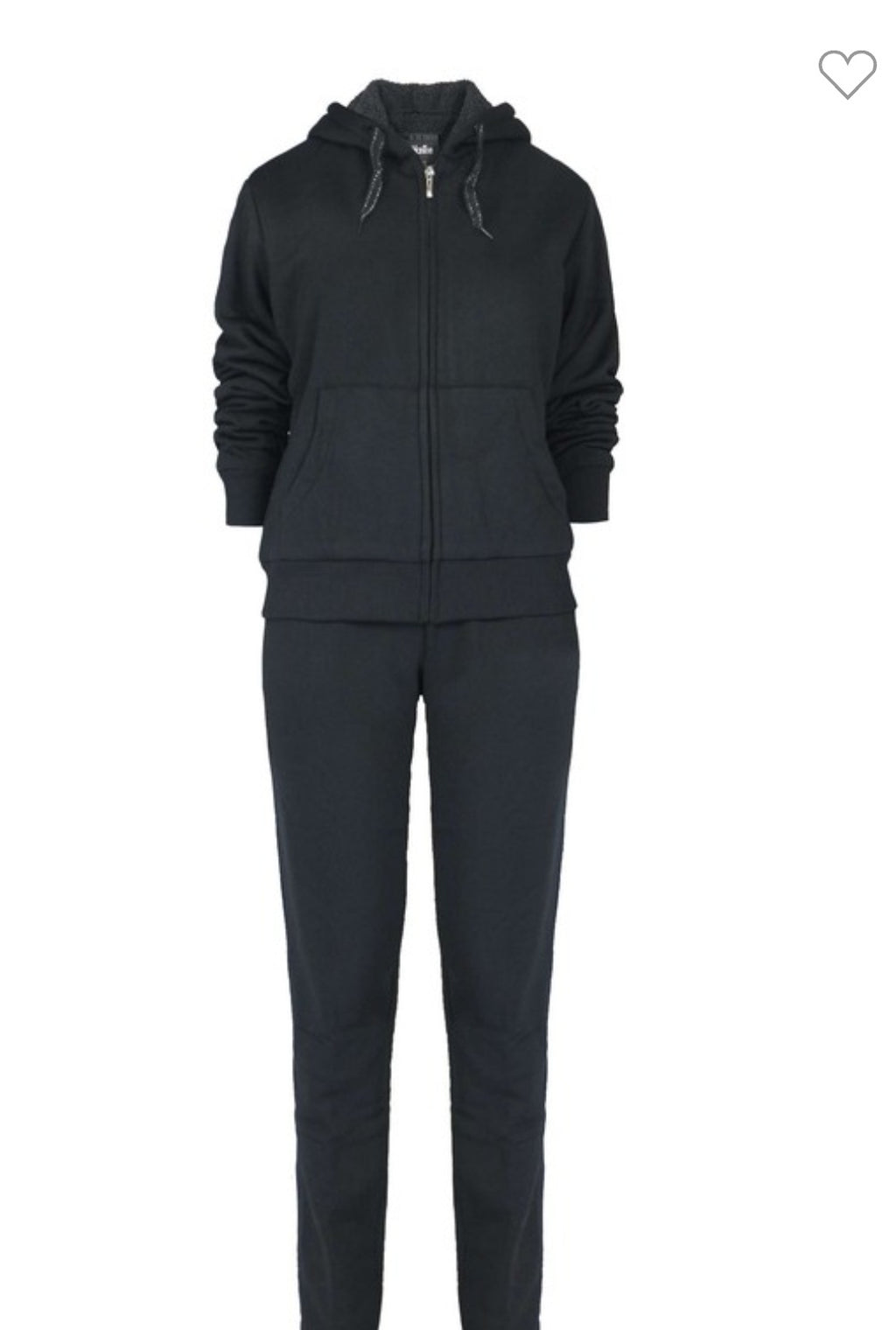 Plus size women sweat suit set