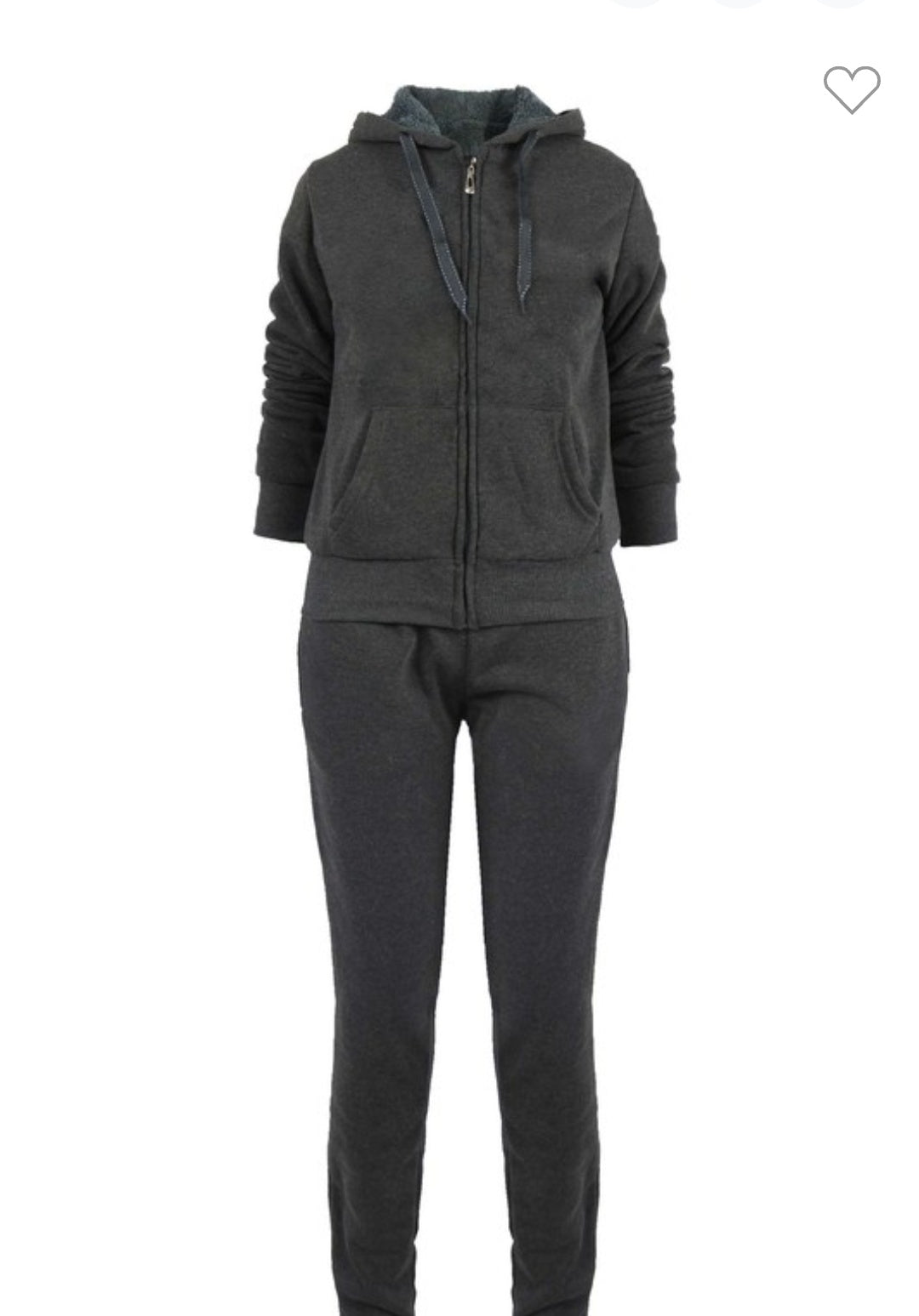 Plus size women sweat suit set