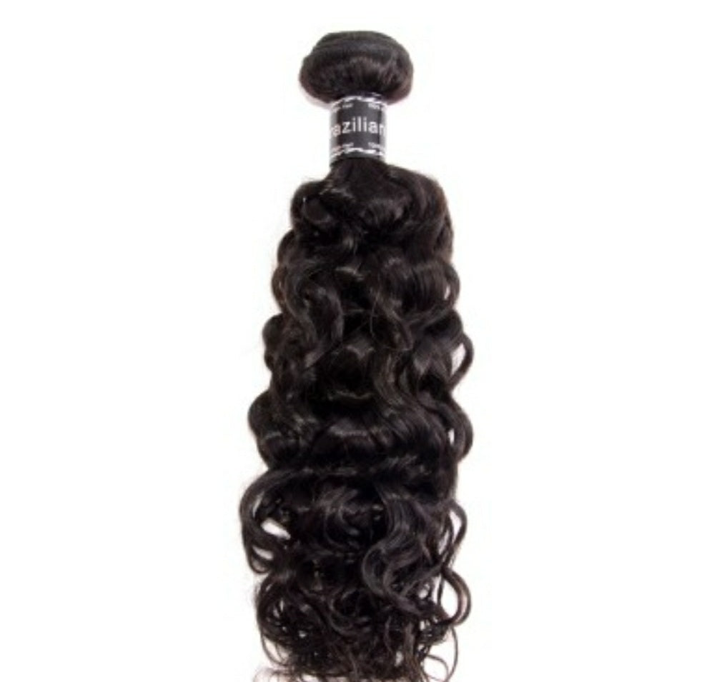 Hair 10-30 inch Italy curly virgin Brazilian Bundles #1b black