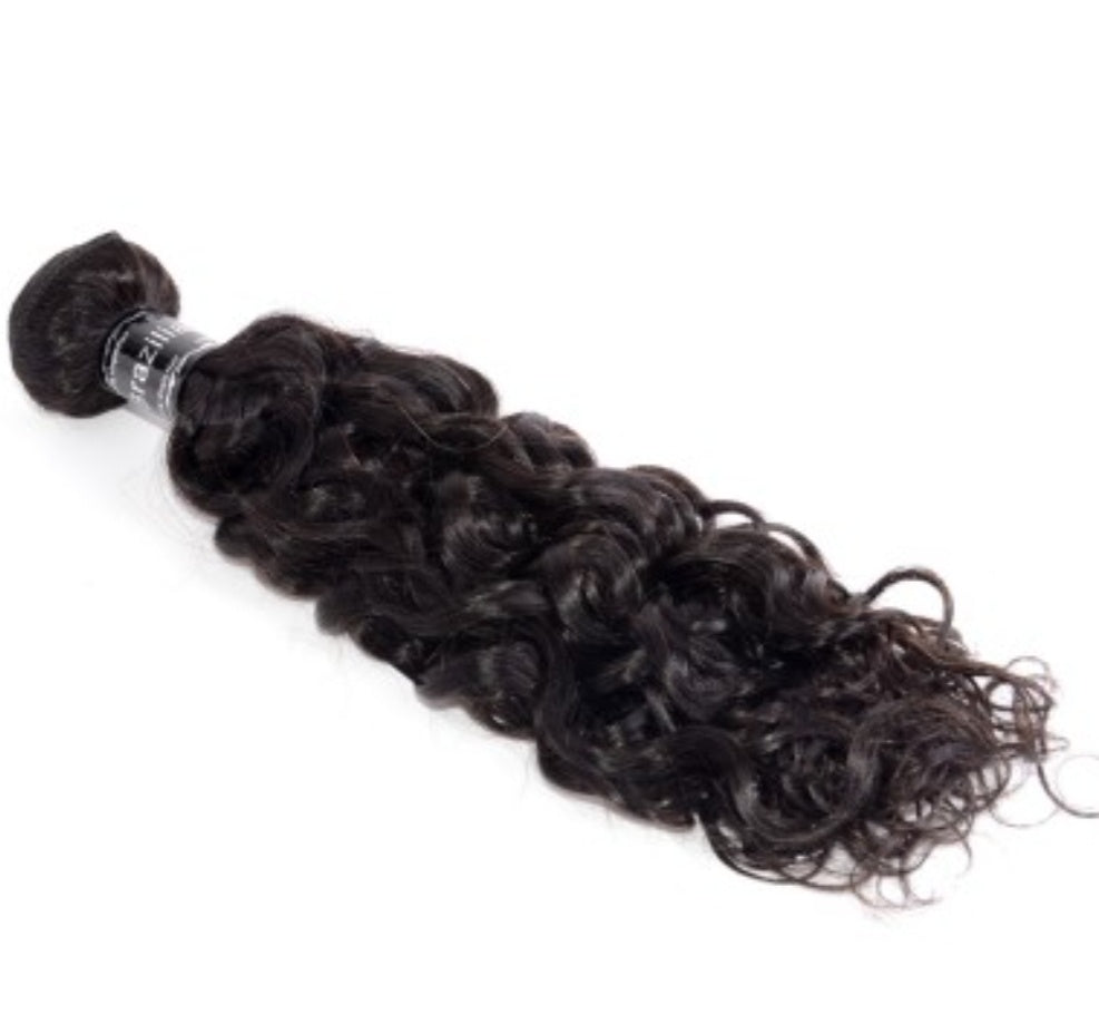 Hair 10-30 inch Italy curly virgin Brazilian Bundles #1b black