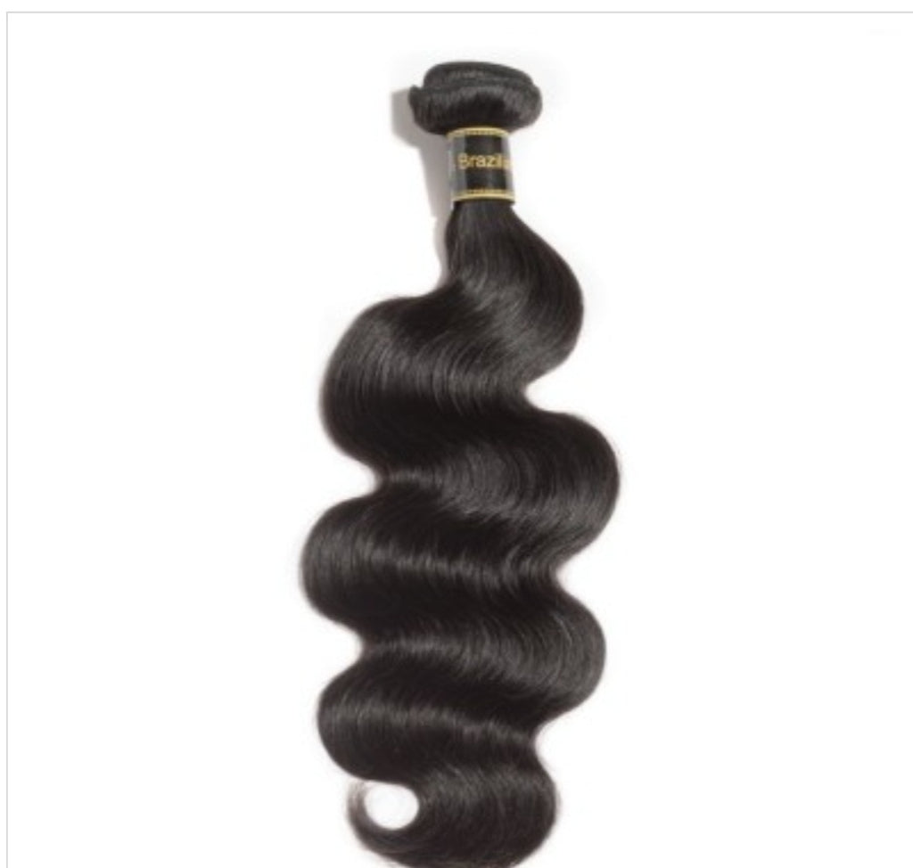 Hair 10-30 inch bundles Body wavy virgin Brazilian hair #1B natural black