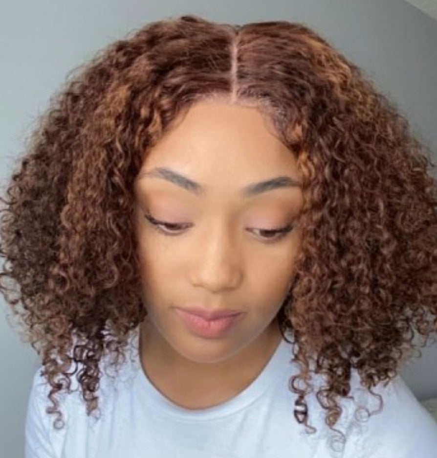 Lace wig water wave