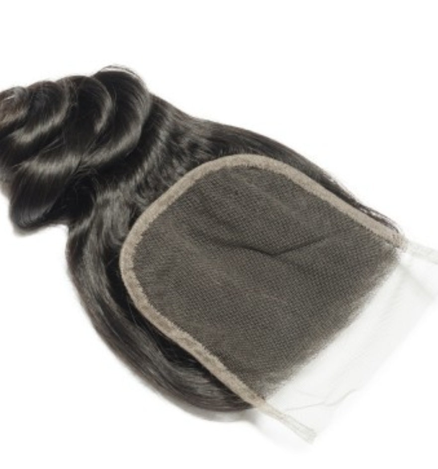 4"x4" Loose Wavy Free Parted Lace Closure