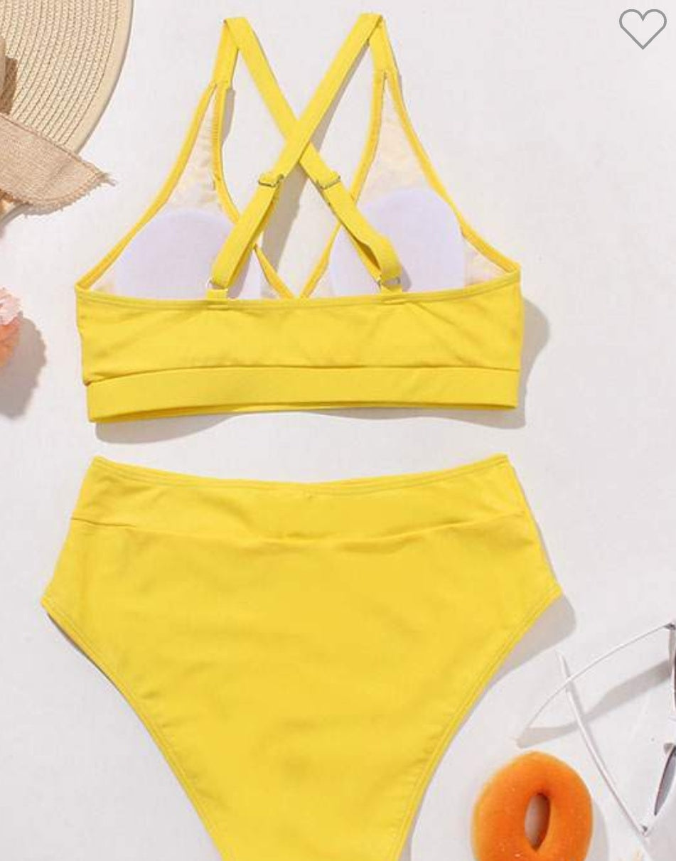 Two piece swimwear beach bathing suit