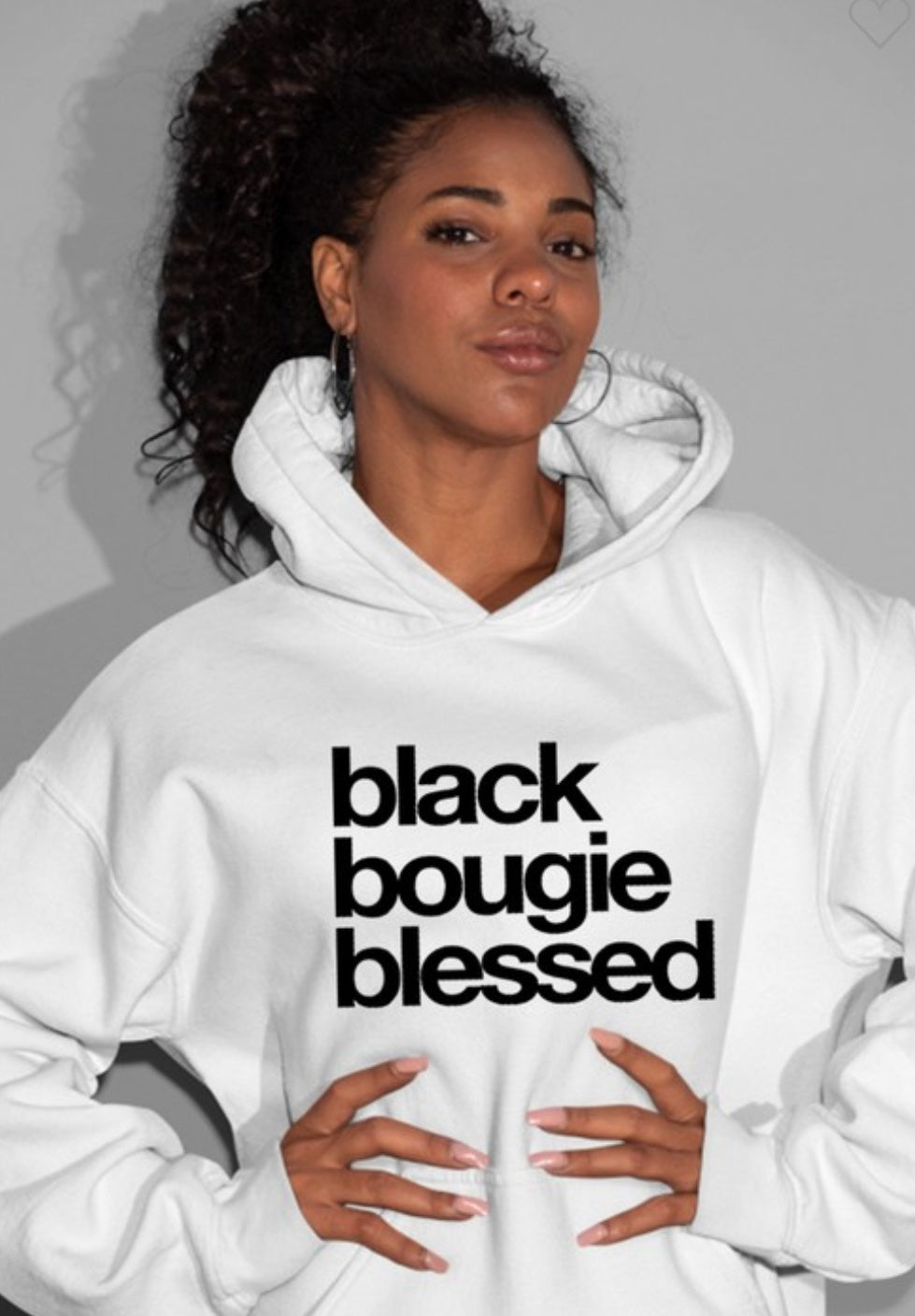 BLACK Bougie Blessed sweatshirt